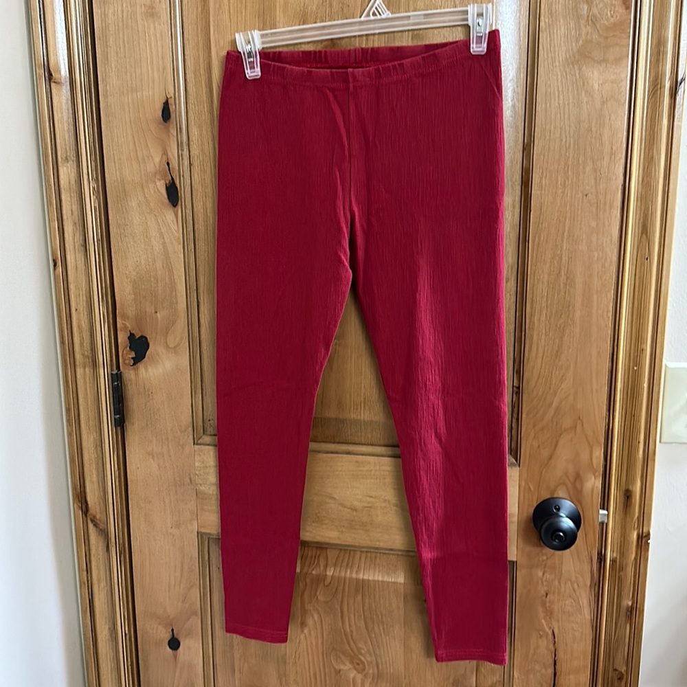 Red leggings